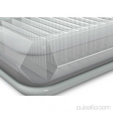 Intex Comfort Plush Elevated Dura-Beam Airbed with Built-in Electric Pump, Bed Height 22, Queen